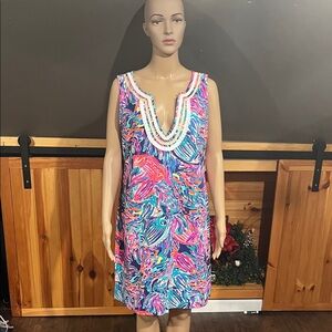 Lilly Pulitzer Pink and Blue Swim Cover-Up